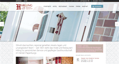 Desktop Screenshot of hotelhilling.de