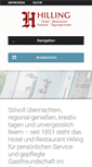 Mobile Screenshot of hotelhilling.de