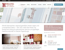 Tablet Screenshot of hotelhilling.de